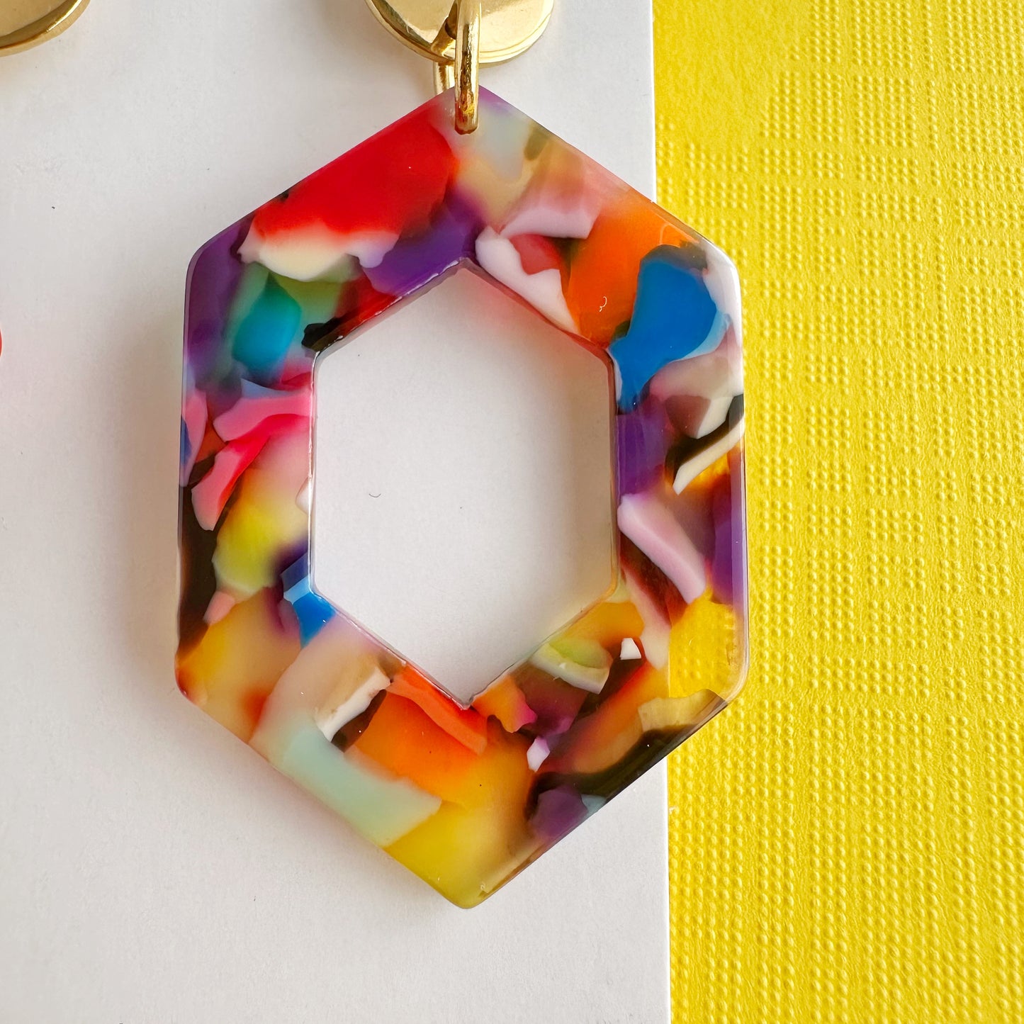 Colorful Hexagon Dangles