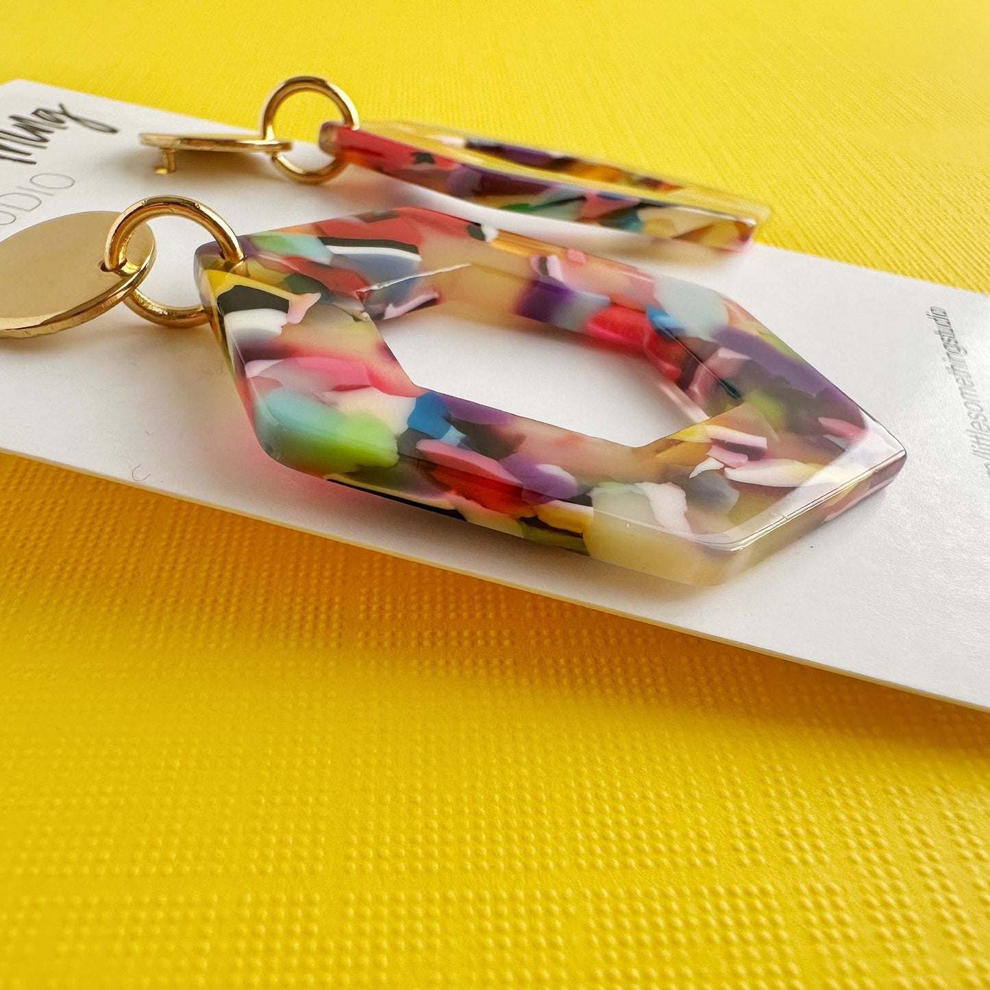 Colorful Hexagon Dangles