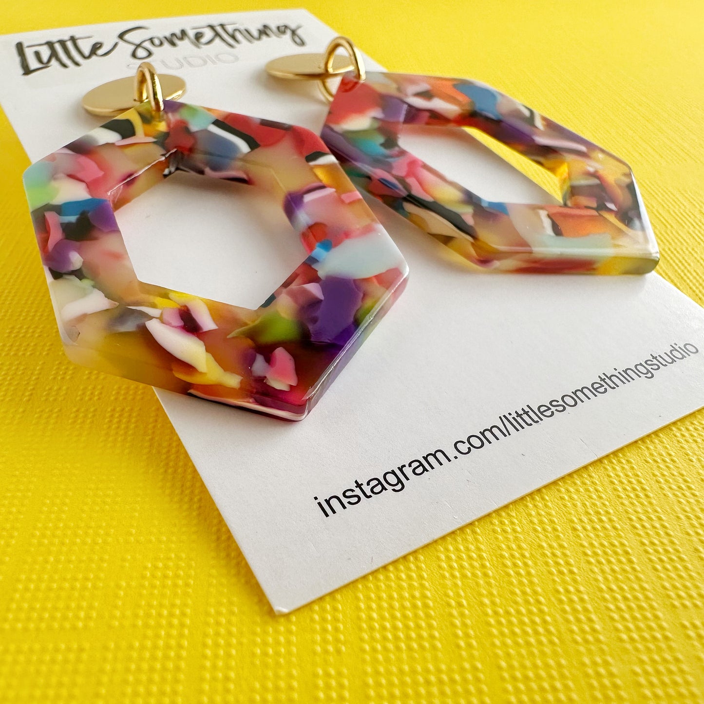 Colorful Hexagon Dangles