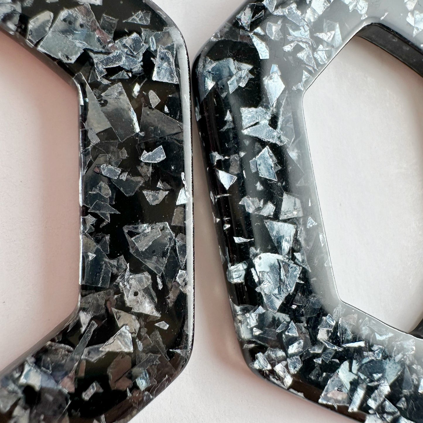 Chunky Glitter Hexagon Party Dangles