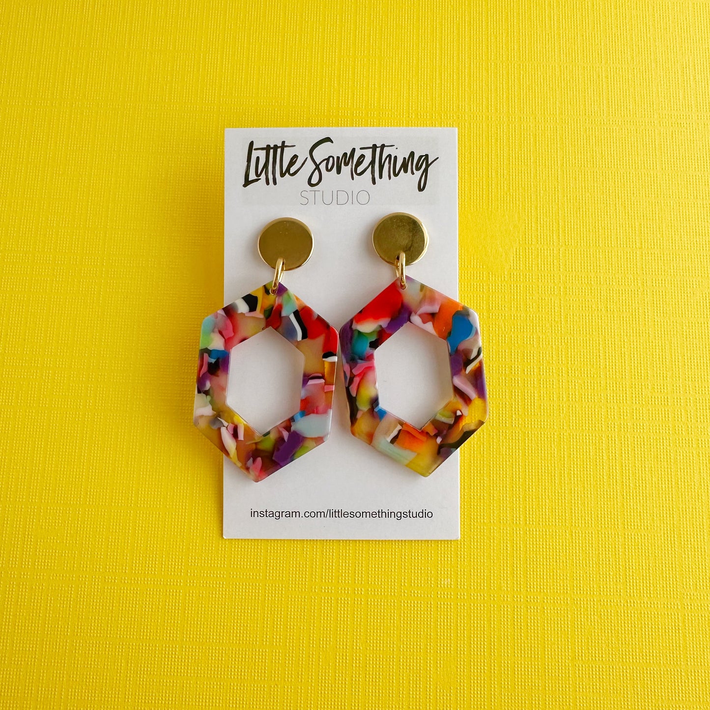 Colorful Hexagon Dangles