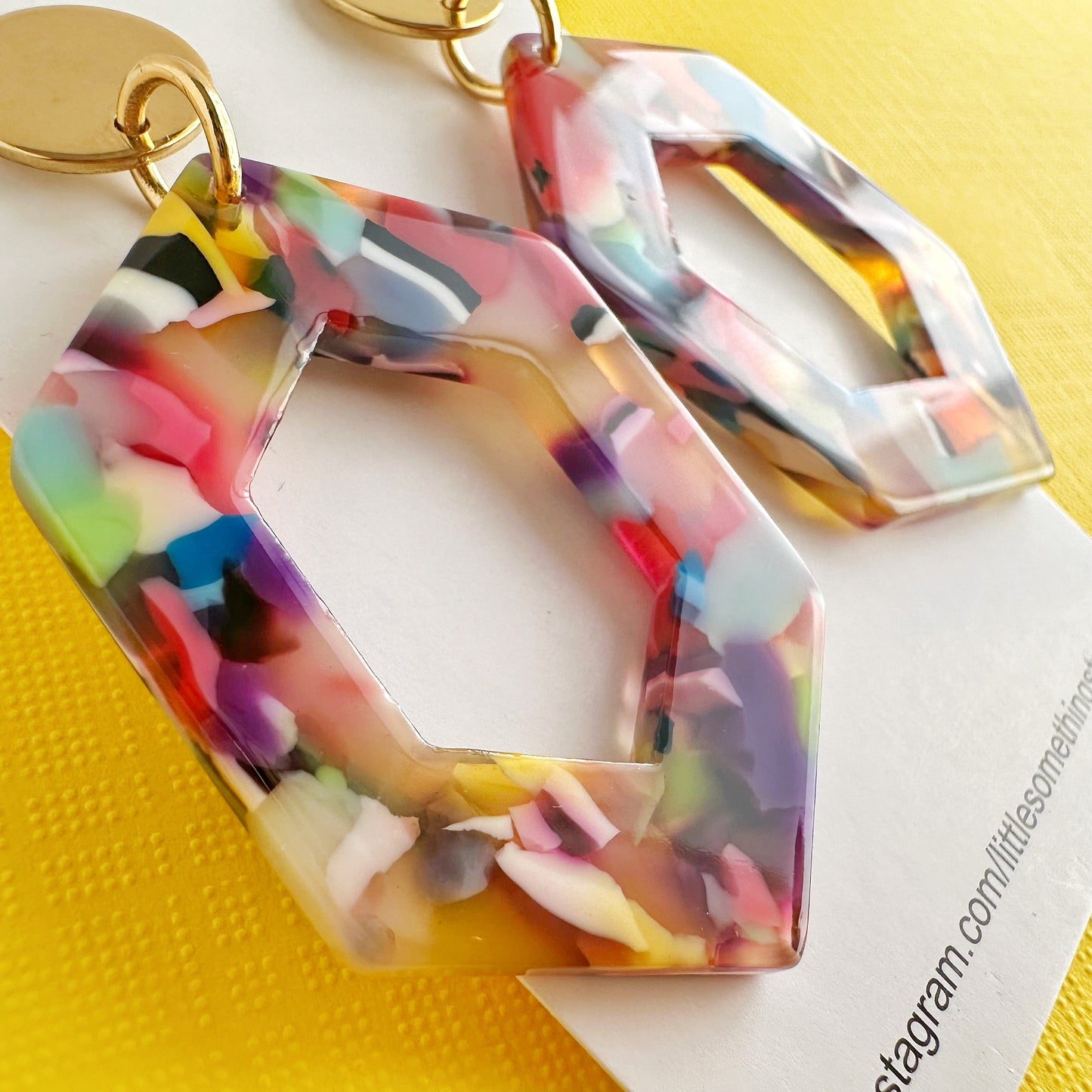 Colorful Hexagon Dangles