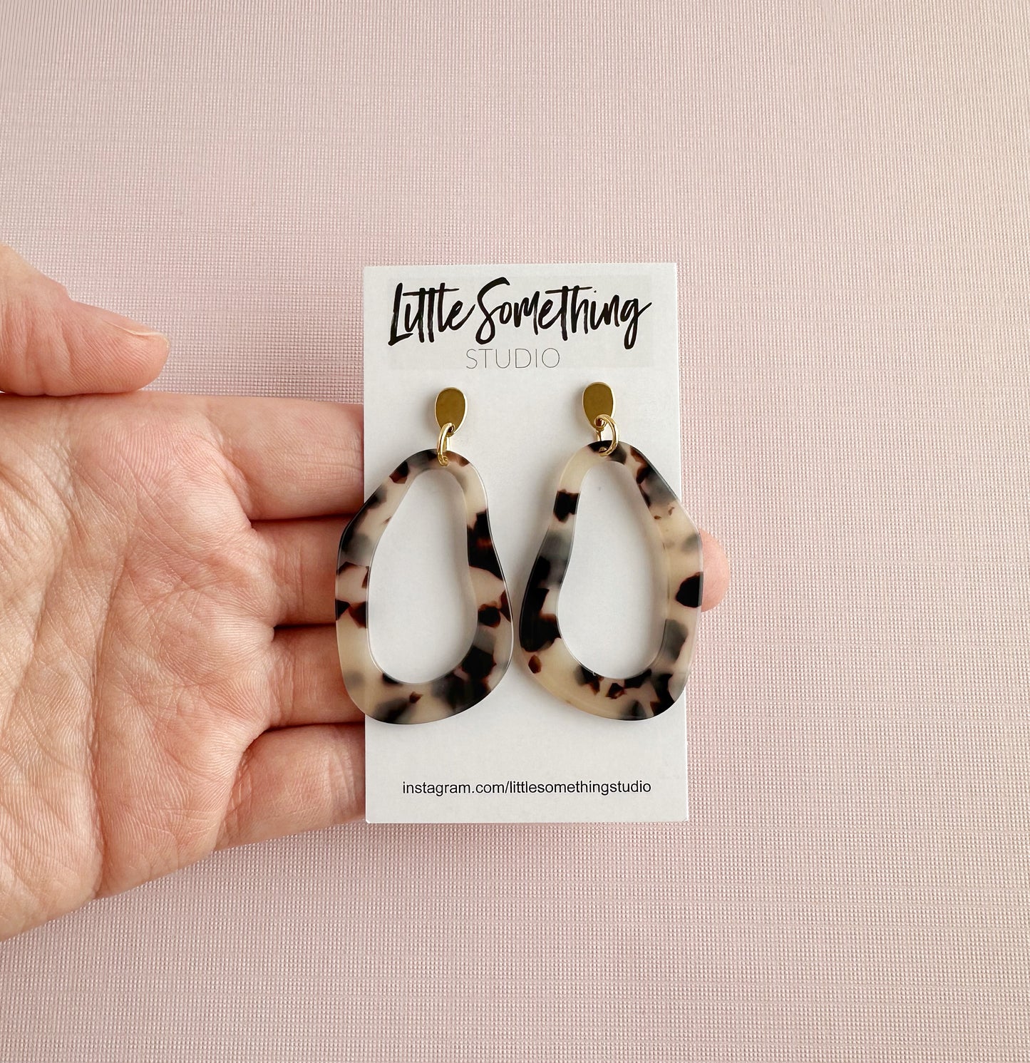 Abstract Tortoiseshell Dangles