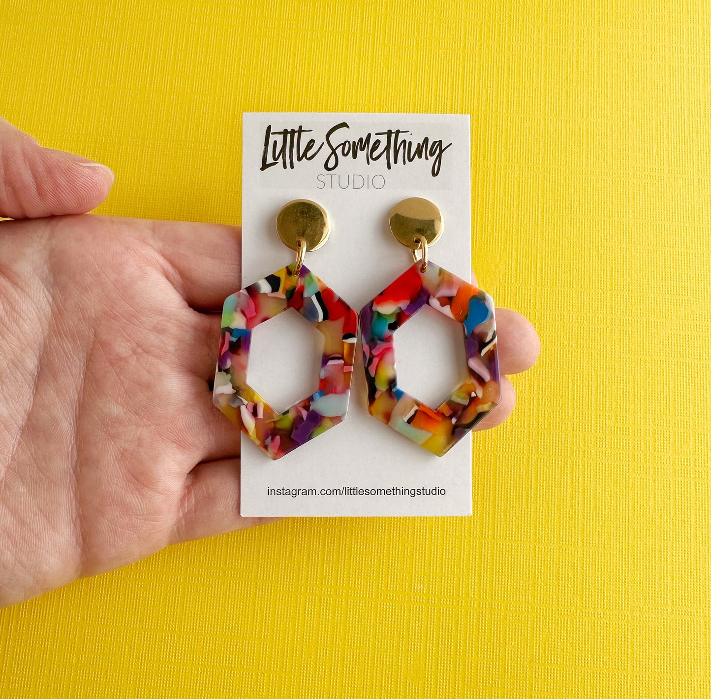 Colorful Hexagon Dangles