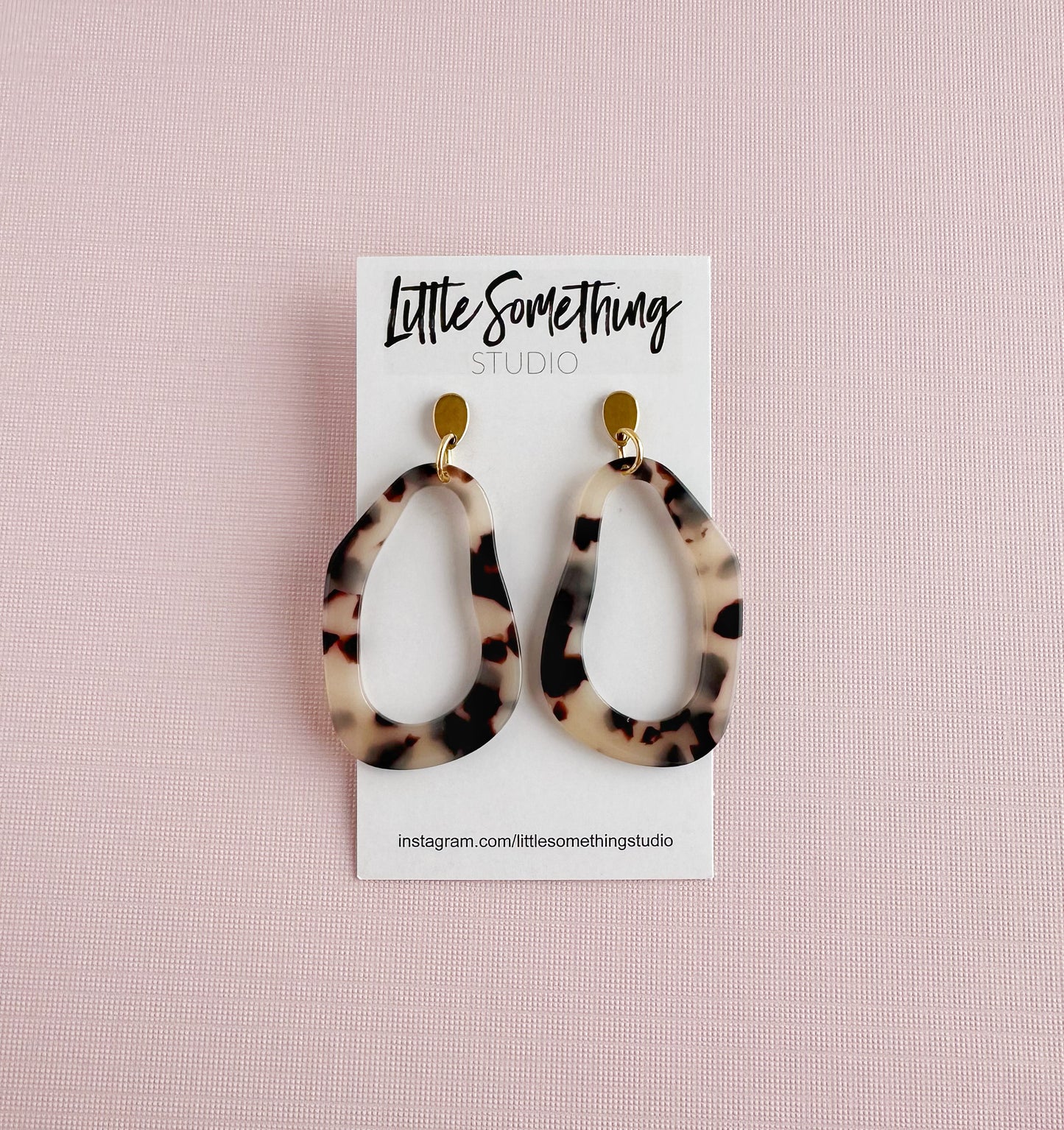 Abstract Tortoiseshell Dangles