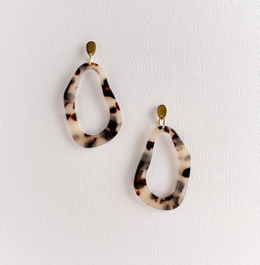 Abstract Tortoiseshell Dangles