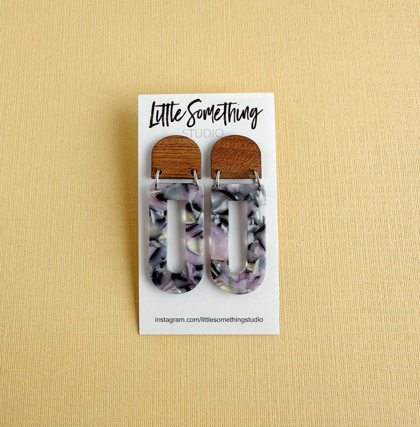 Modern Marbled Pastel Dangles