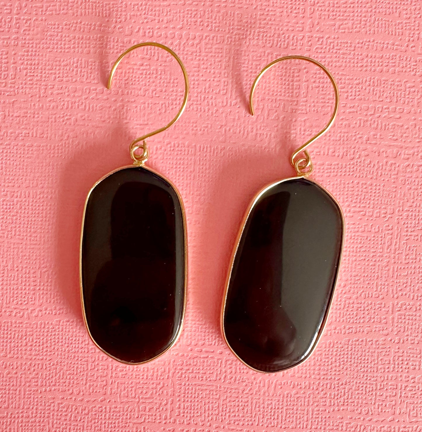 Black Agate Dangles