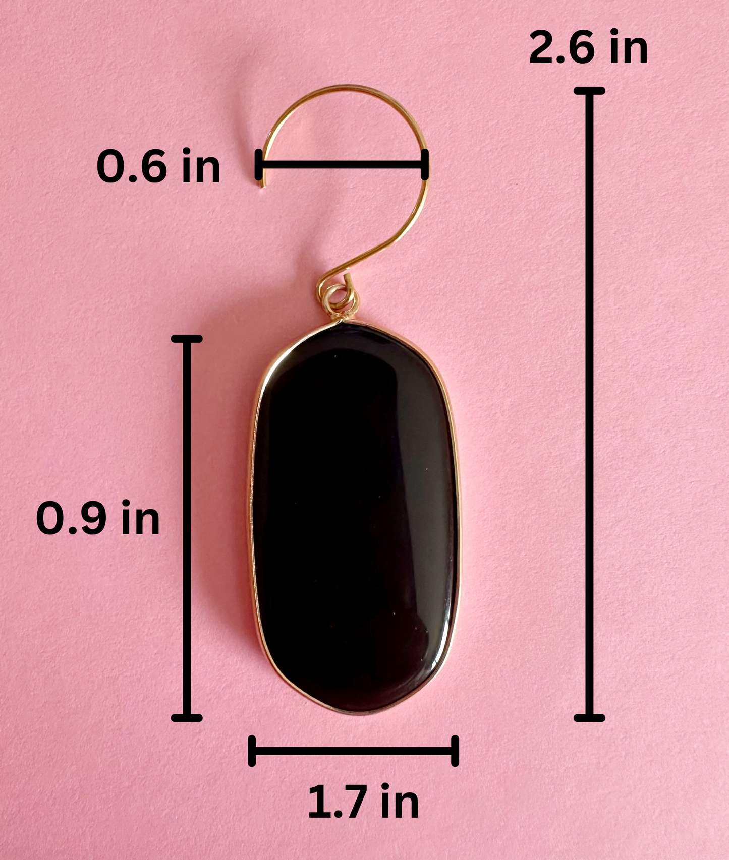 Black Agate Dangles