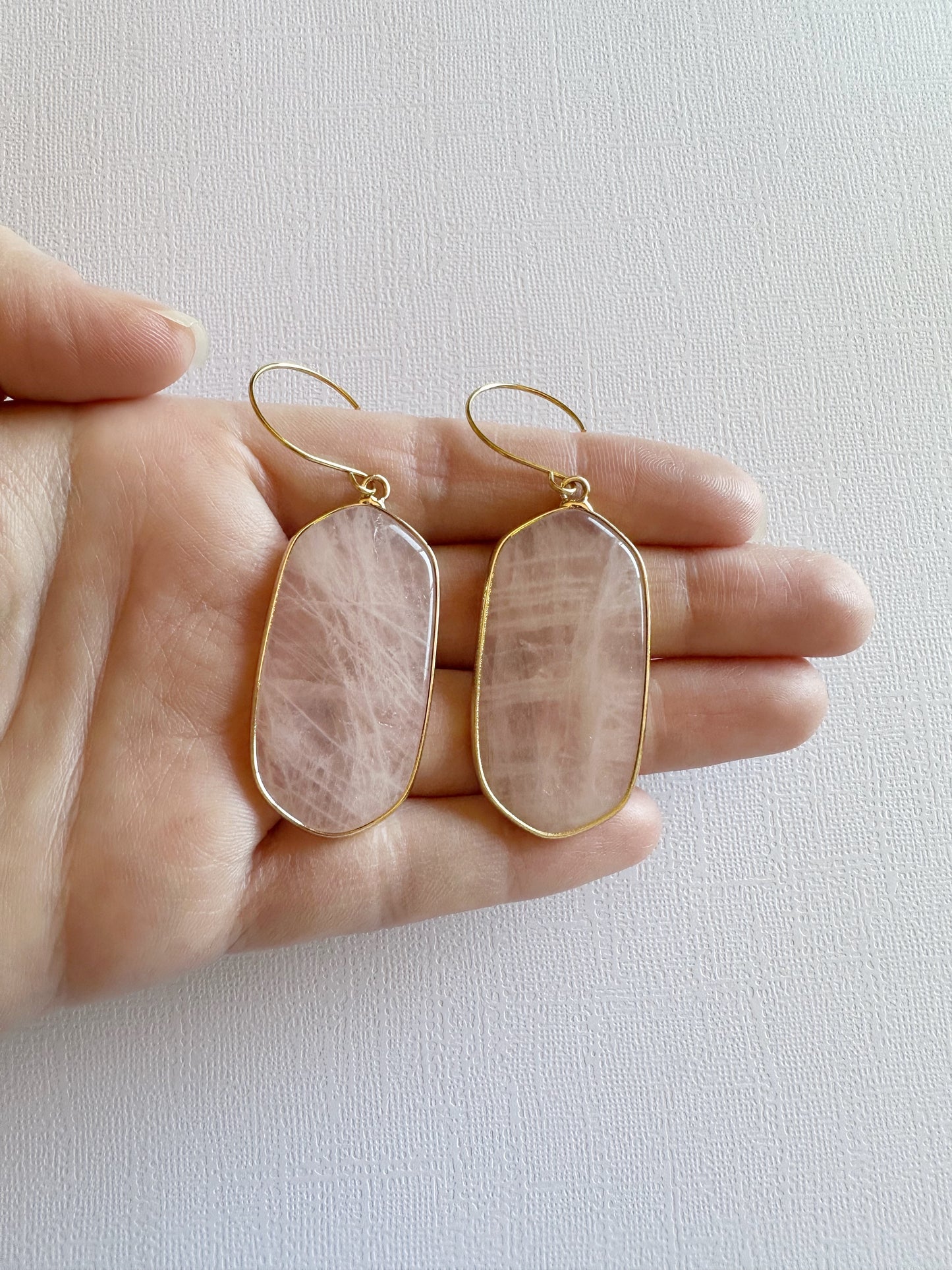 Rose Quartz Dangles