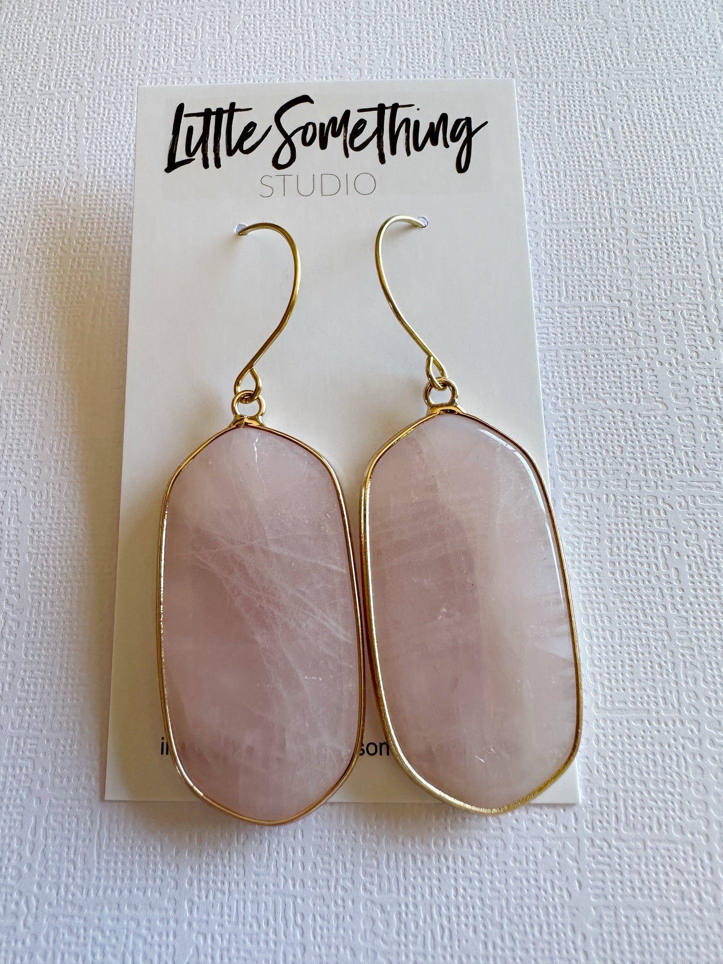 Rose Quartz Dangles