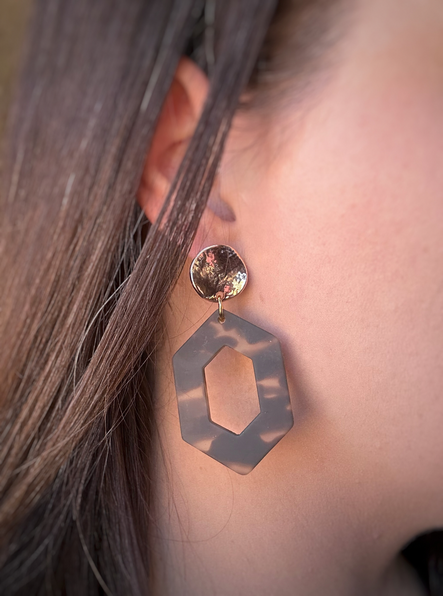 Matte Tortoise Hexagons