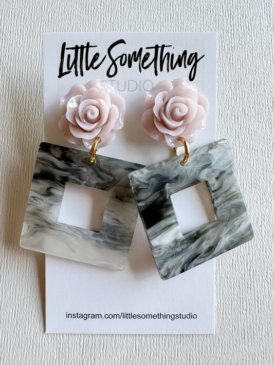 Rose & Marble Squares