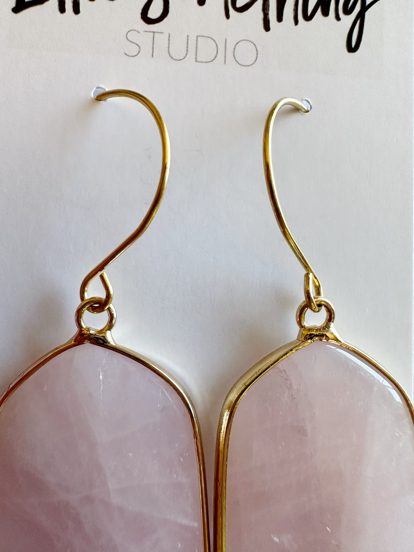 Rose Quartz Dangles