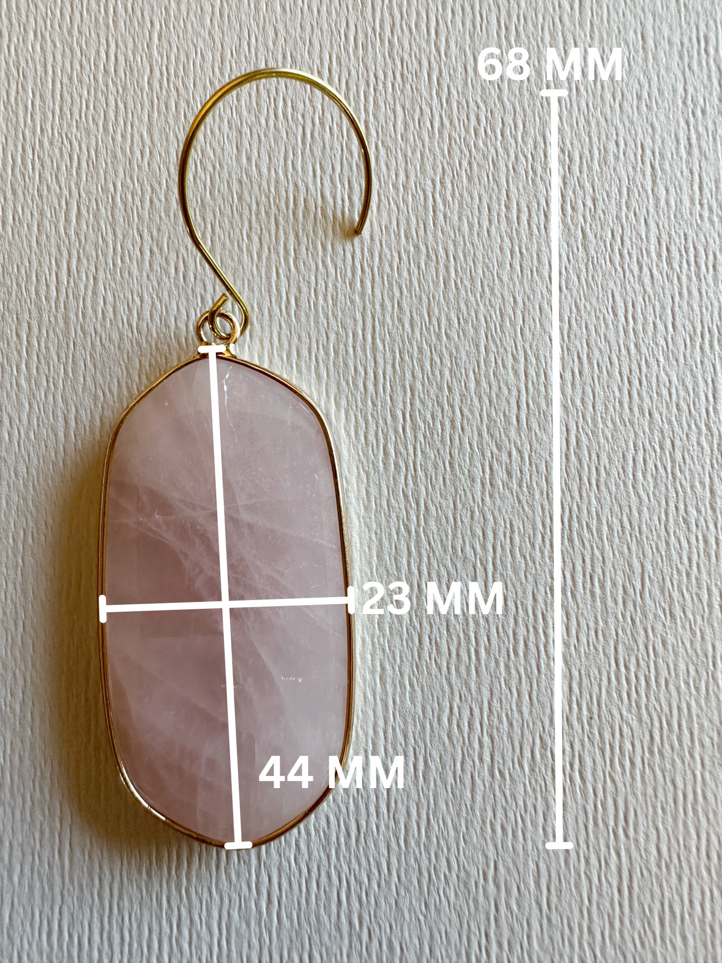 Rose Quartz Dangles